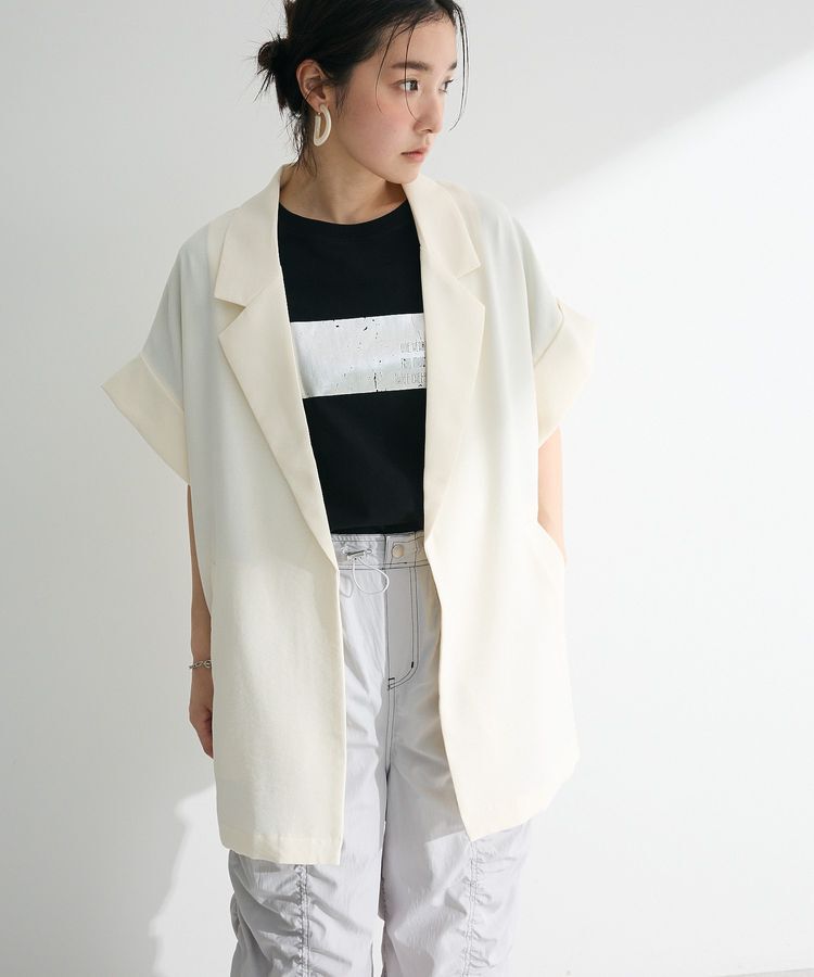 Green Parks「・ELENCARE DUE 箔プリントTEE」|Tシャツ・カットソー|