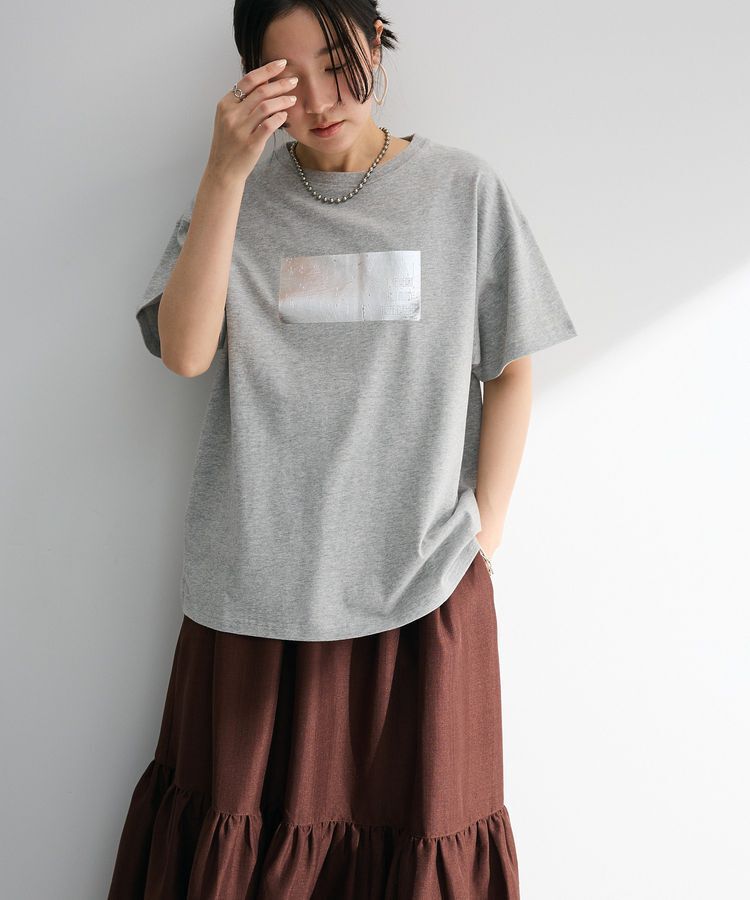 Green Parks「・ELENCARE DUE 箔プリントTEE」|Tシャツ・カットソー|