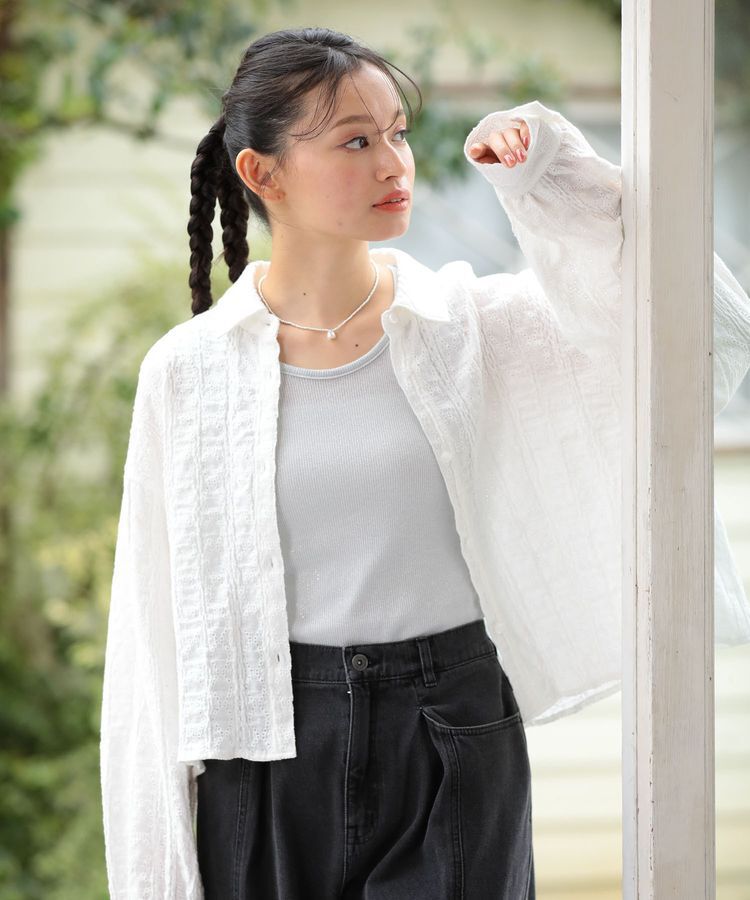 Green Parks「・Petit Fleur ラメリブタンクトップ」|インナー|