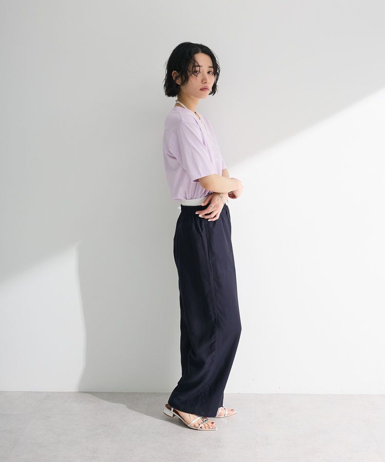 Green Parks「箔プリントフェミニンロゴTシャツ」|Tシャツ・カットソー|