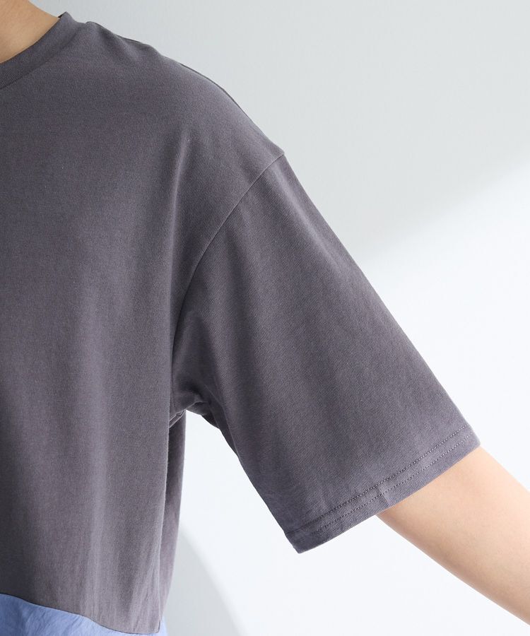 Green Parks「サテンティアードドッキングプルオーバー」|Tシャツ・カットソー|