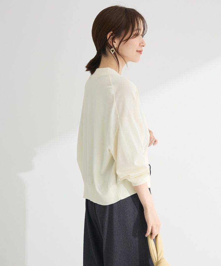 Green Parks「フロントZIPニットカーディガン」|カーディガン|