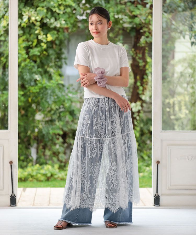 Green Parks「・DOUBLE FLAGS ハート総柄刺繍TEE」|Tシャツ・カットソー|