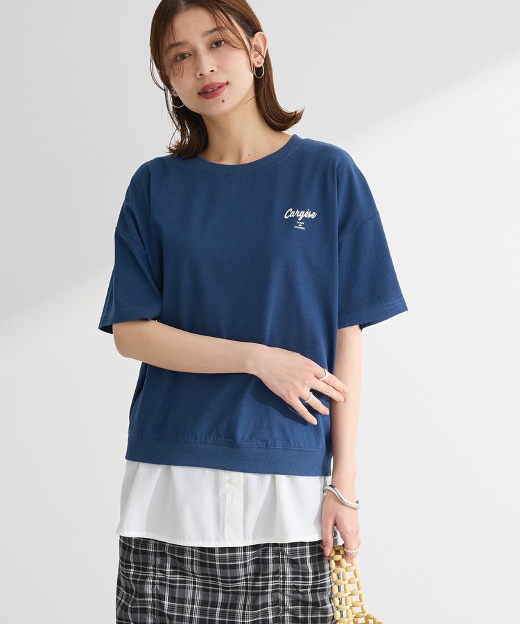 Green Parks「さがら刺繍Tシャツ」|Tシャツ・カットソー|Navy