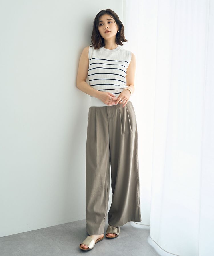 YECCA VECCA「ドライタッチストレッチワイドパンツ」|その他|