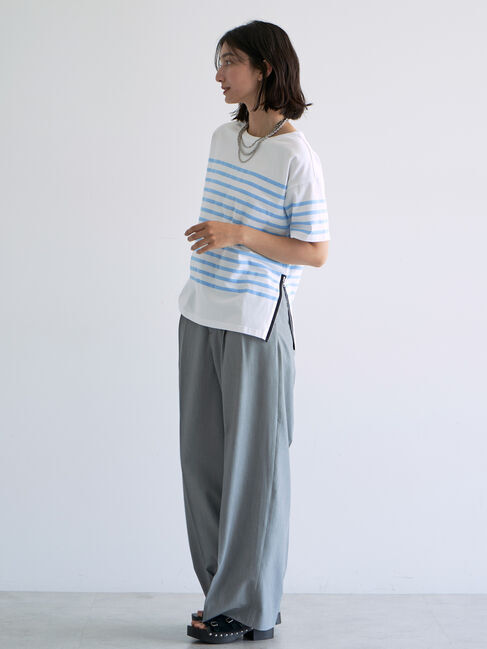 GARAGE OF GOOD CLOTHING「ボーダープリントTシャツ」|Tシャツ・カットソー|