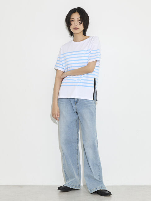 GARAGE OF GOOD CLOTHING「ボーダープリントTシャツ」|Tシャツ・カットソー|