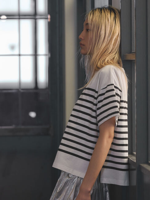 GARAGE OF GOOD CLOTHING「ボーダープリントTシャツ」|Tシャツ・カットソー|