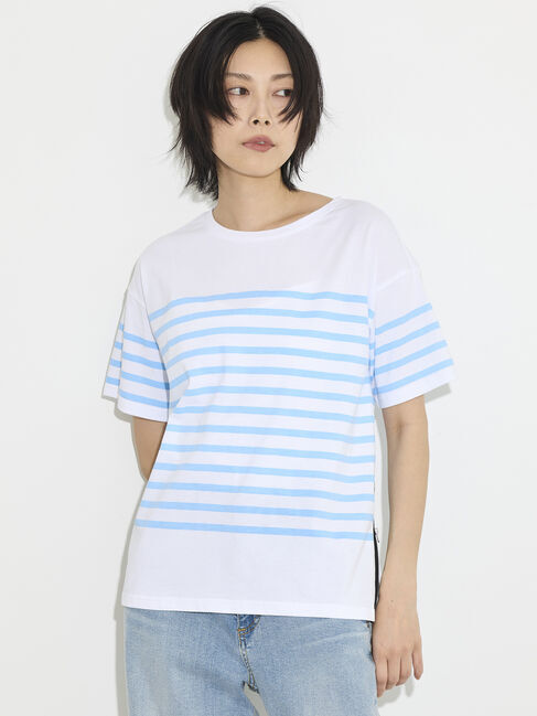 GARAGE OF GOOD CLOTHING「ボーダープリントTシャツ」|Tシャツ・カットソー|