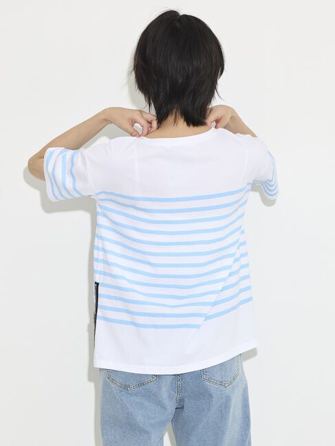 GARAGE OF GOOD CLOTHING「ボーダープリントTシャツ」|Tシャツ・カットソー|