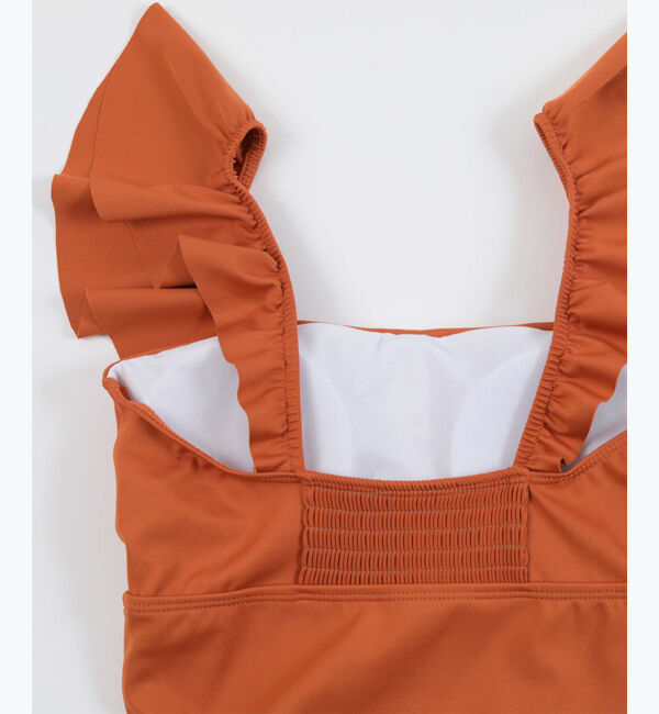 SEA DRESS「ショルダーフリルスクエアネックワンピース/水着」|ビキニ|