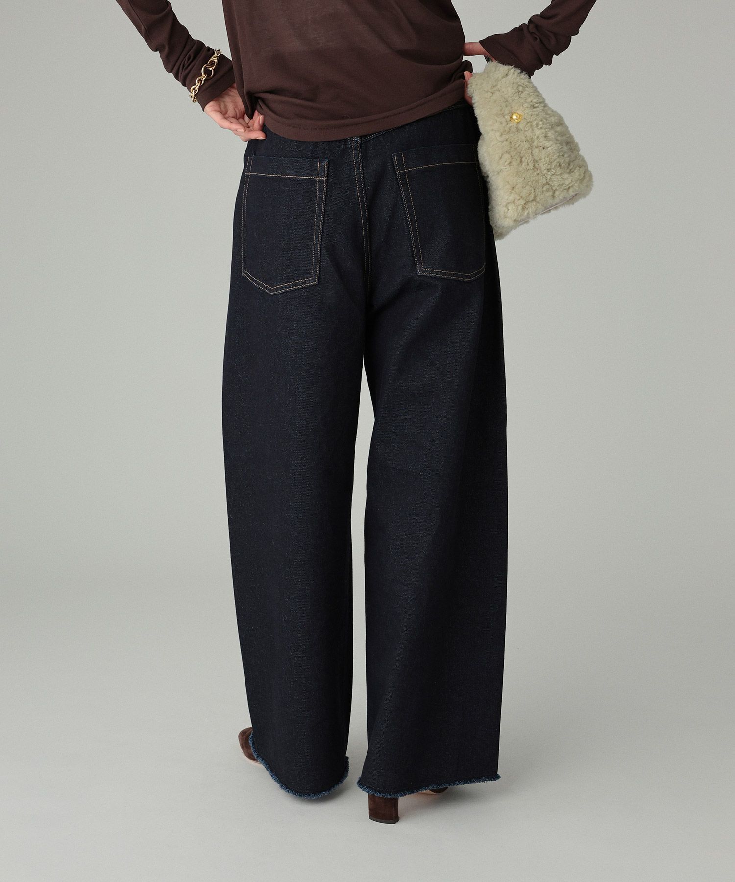 BABYLONE「ﾊﾞﾚﾙﾚｯｸﾞﾃﾞﾆﾑPT」|デニム|