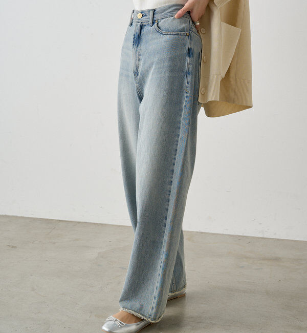  「《リバイバル》【低身長/高身長対応】タテストレッチ足長デニムパンツ」|その他|