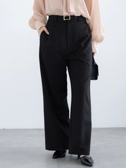 Te chichi「【セレモニーアイテム】ベルト付ワイドパンツ（セットアップ可）」|その他|