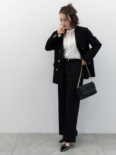 Te chichi「【セレモニーアイテム】ベルト付ワイドパンツ（セットアップ可）」|その他|