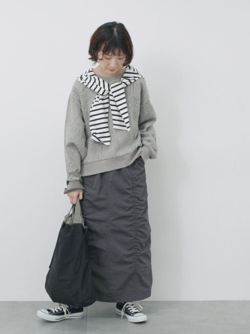 Samansa Mos2 blue「シャーリングスカート」|スカート|