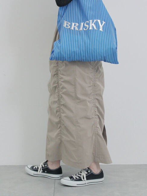 Samansa Mos2 blue「シャーリングスカート」|スカート|