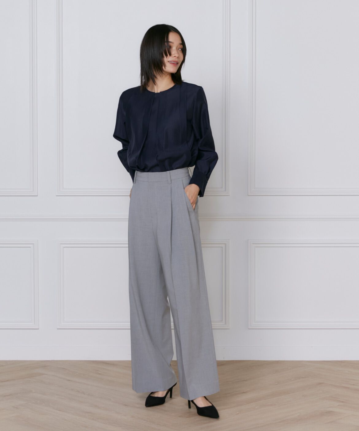 INED「TRストレッチツータックワイドパンツ」|その他|