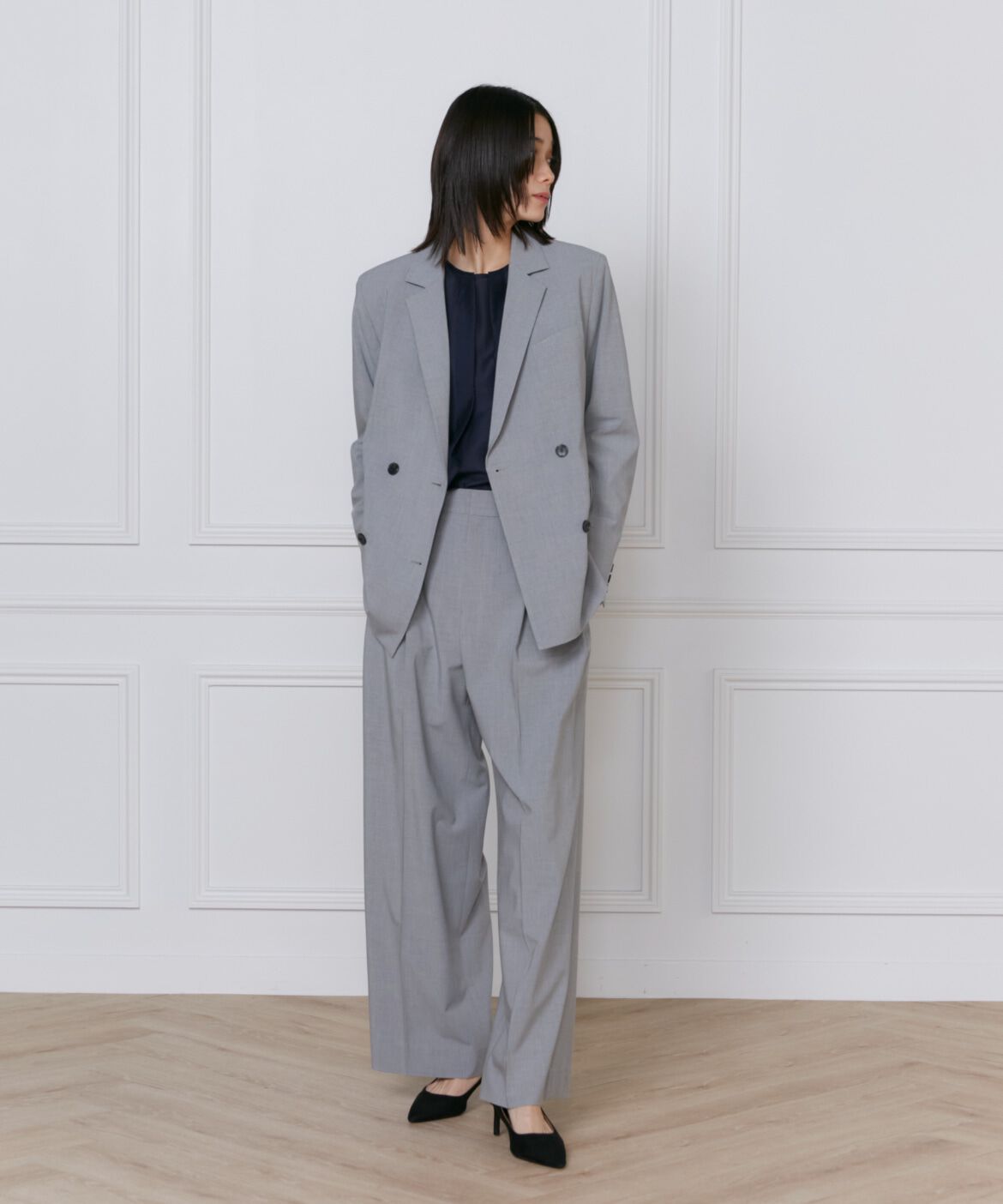 INED「TRストレッチツータックワイドパンツ」|その他|