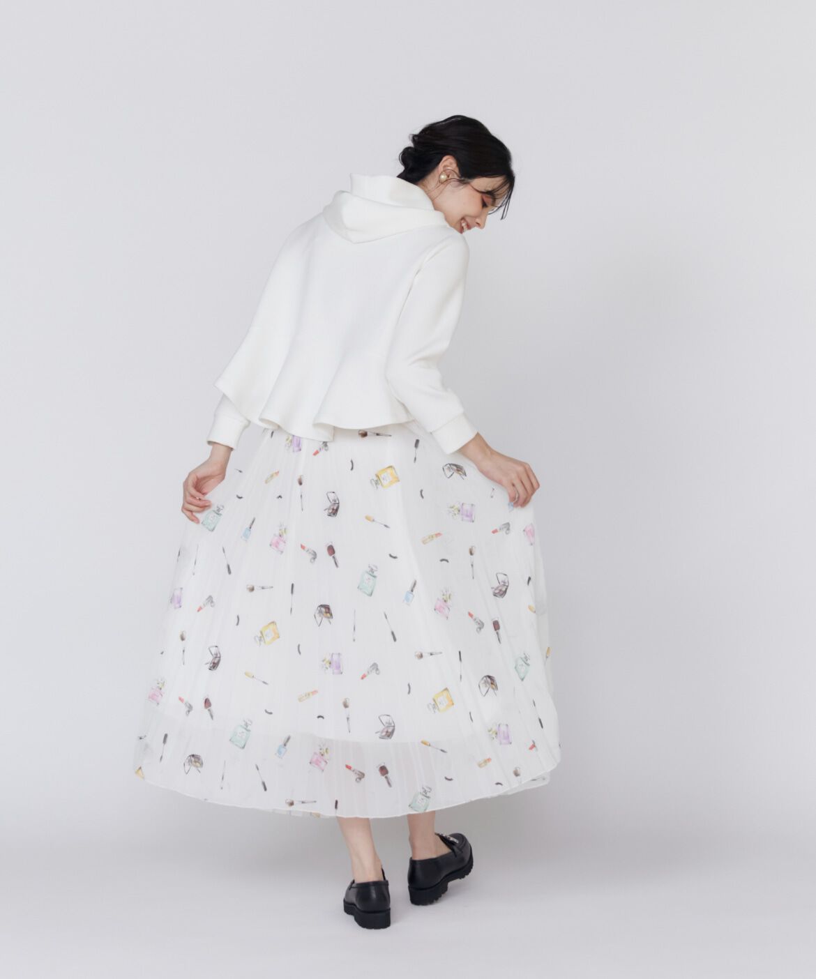 Maglie le cassetto「コスメプリーツスカート《Viscotecs》」|スカート|