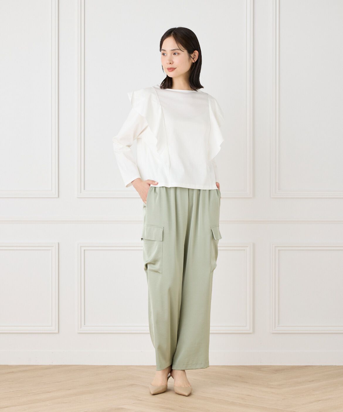 7-IDconcept.「フレアー切替プルオーバー」|Tシャツ・カットソー|