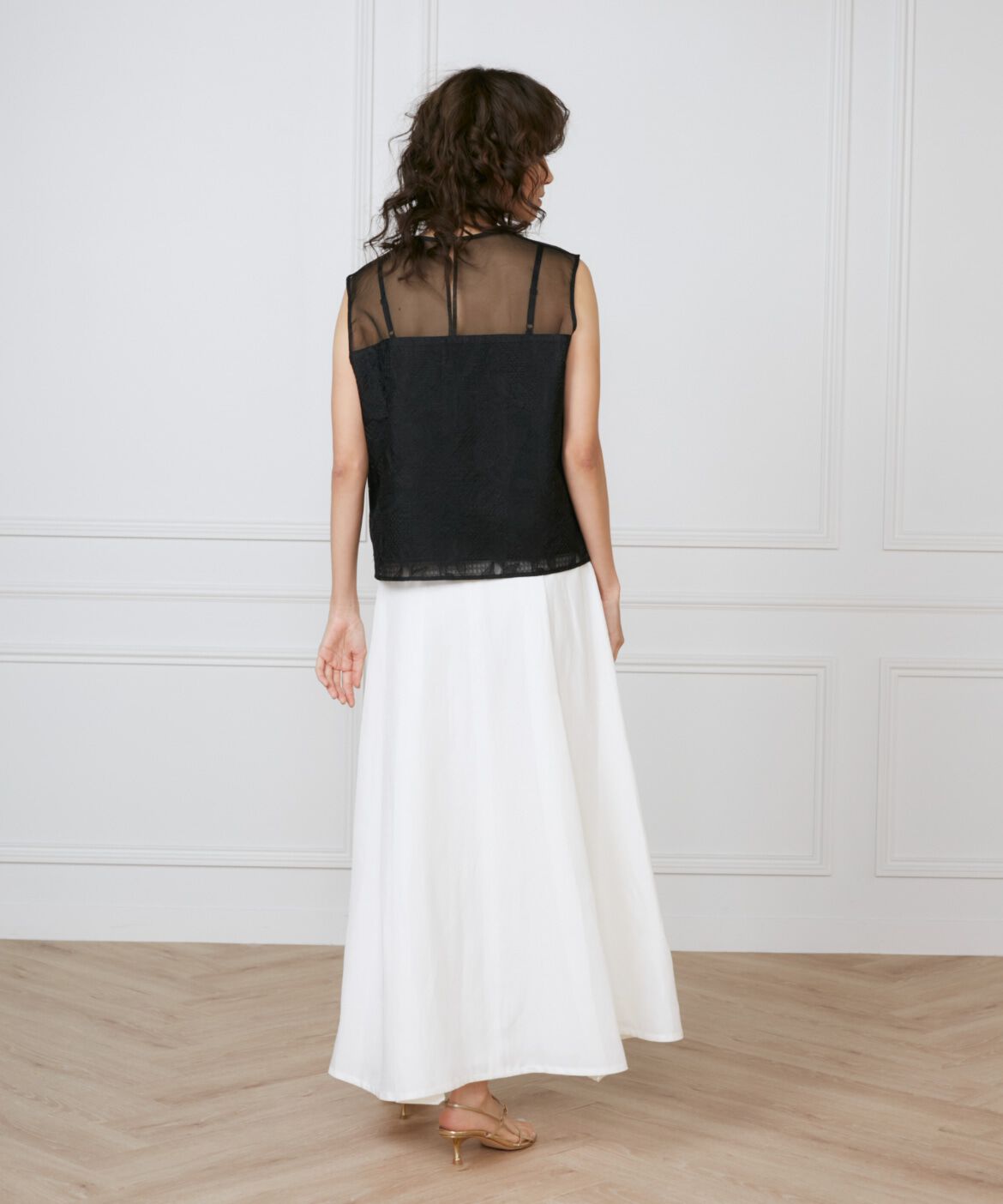 INED「オーガンジーブラウス《la veille by SUPERIOR CLOSET》」|シャツ・ブラウス|