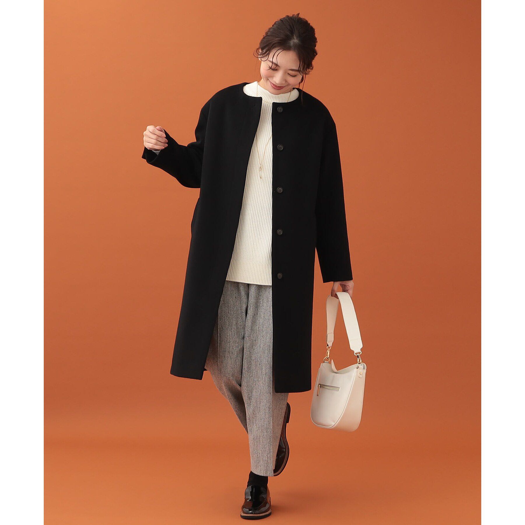 Reflect「【WEB限定カラーあり／手洗い可】ハイネックチュニック丈ニット」|ニット・セーター|