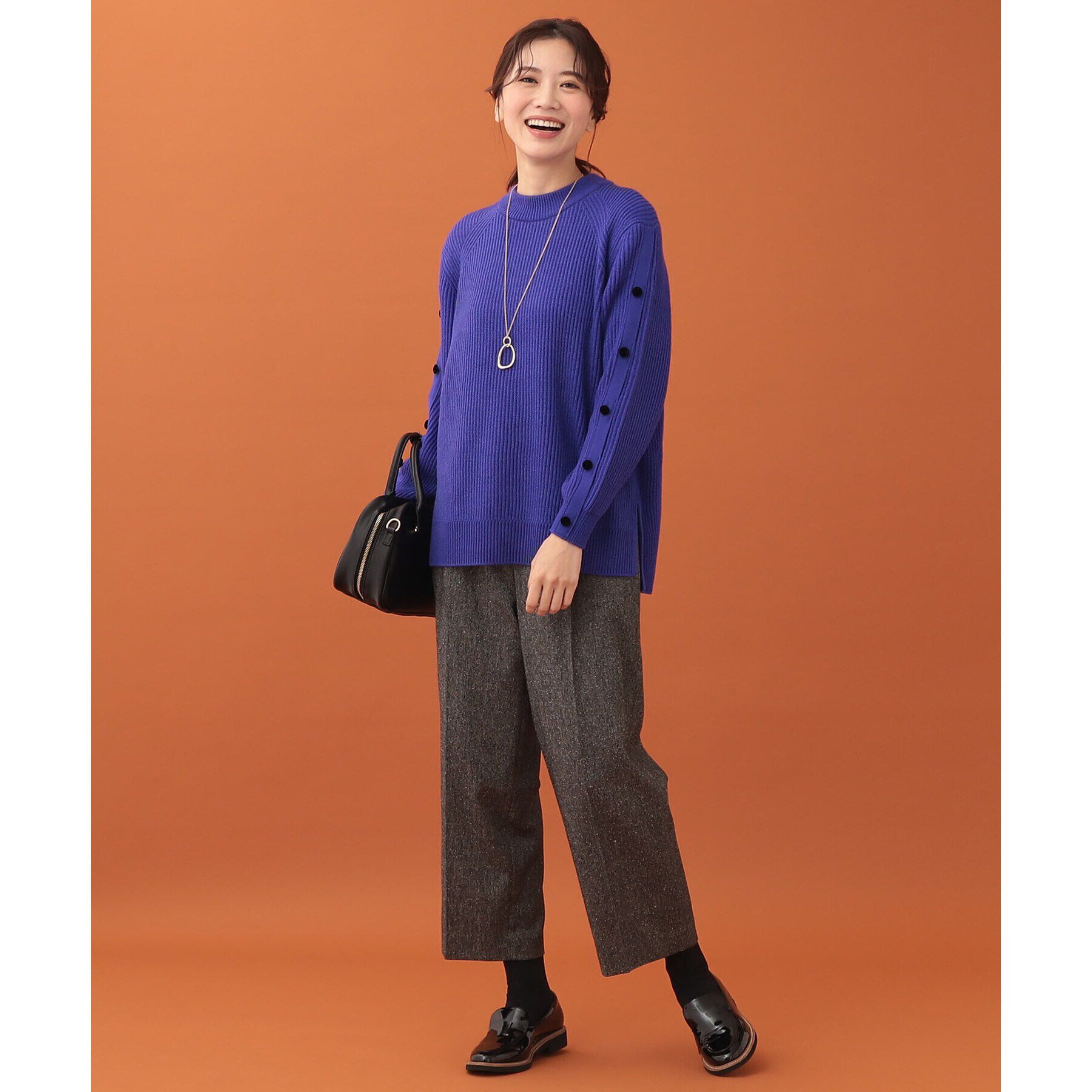 Reflect「【WEB限定カラーあり／手洗い可】ハイネックチュニック丈ニット」|ニット・セーター|