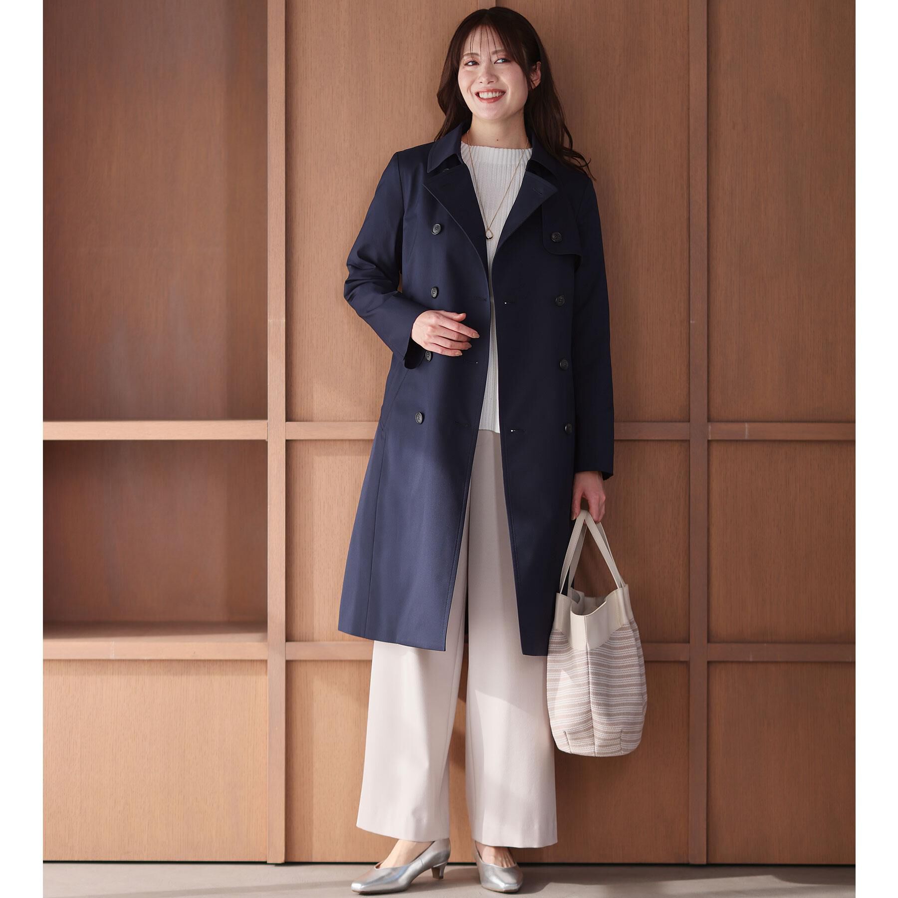 Reflect「【腰回りカバー／長め丈】モックネックニットプルオーバー」|ニット・セーター|