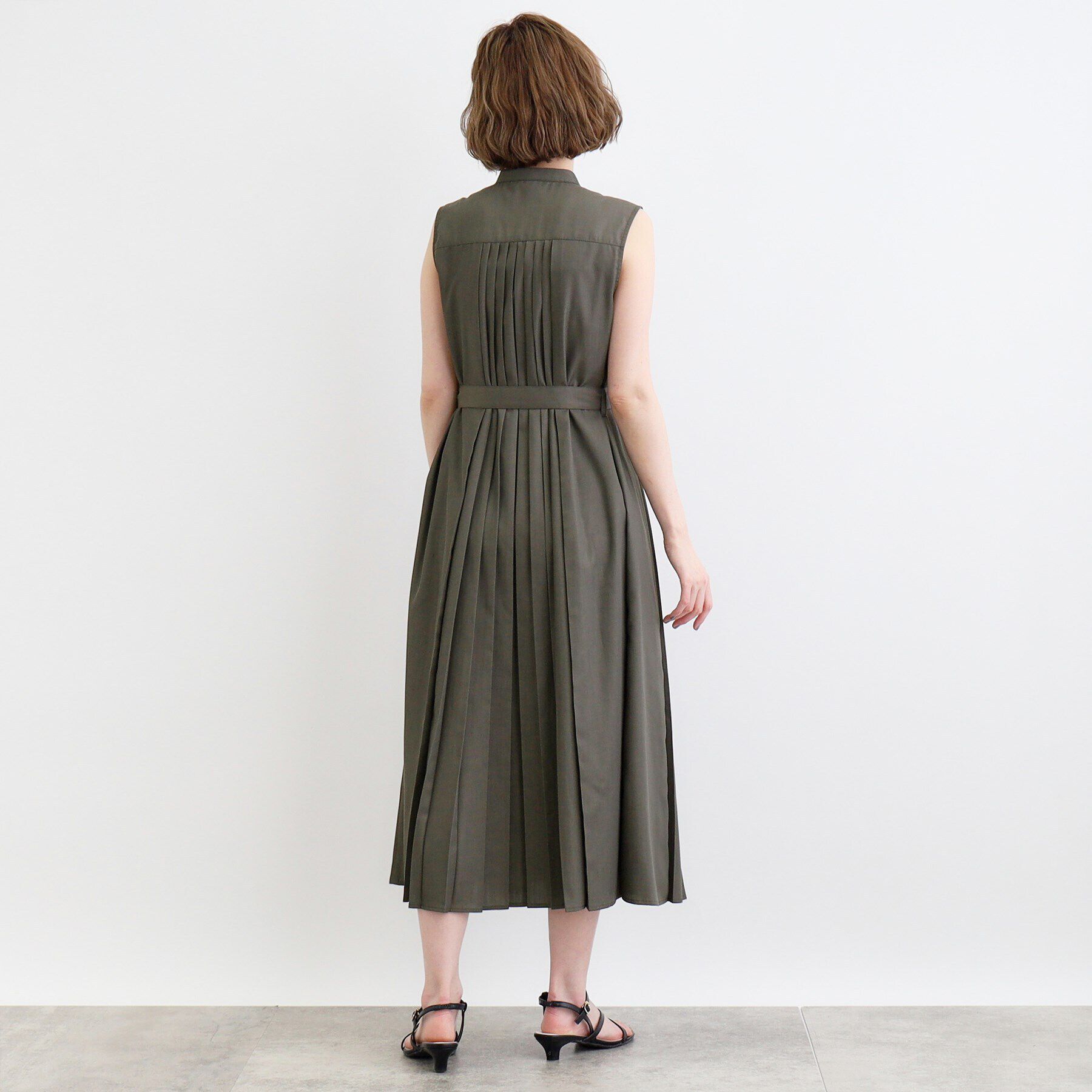 grove「シャンブレープリーツワンピース」|ワンピース|