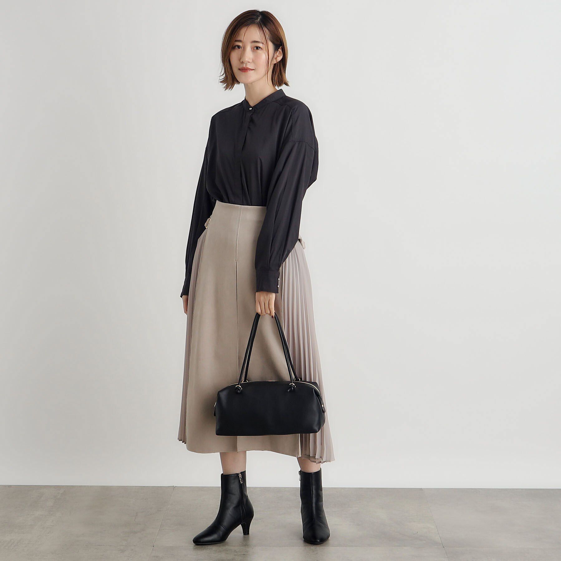 grove「ロープノットロングハンドルボストン」|ハンドバッグ|