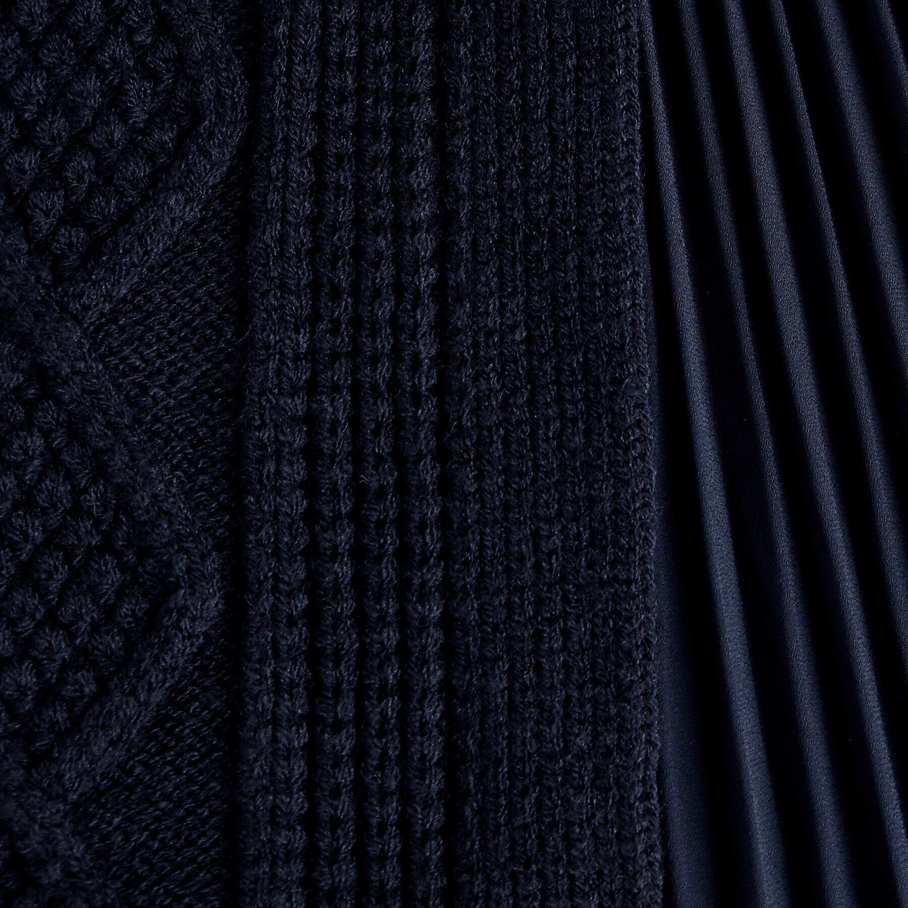 grove「ケーブルサイドプリーツニットワンピース」|ワンピース|