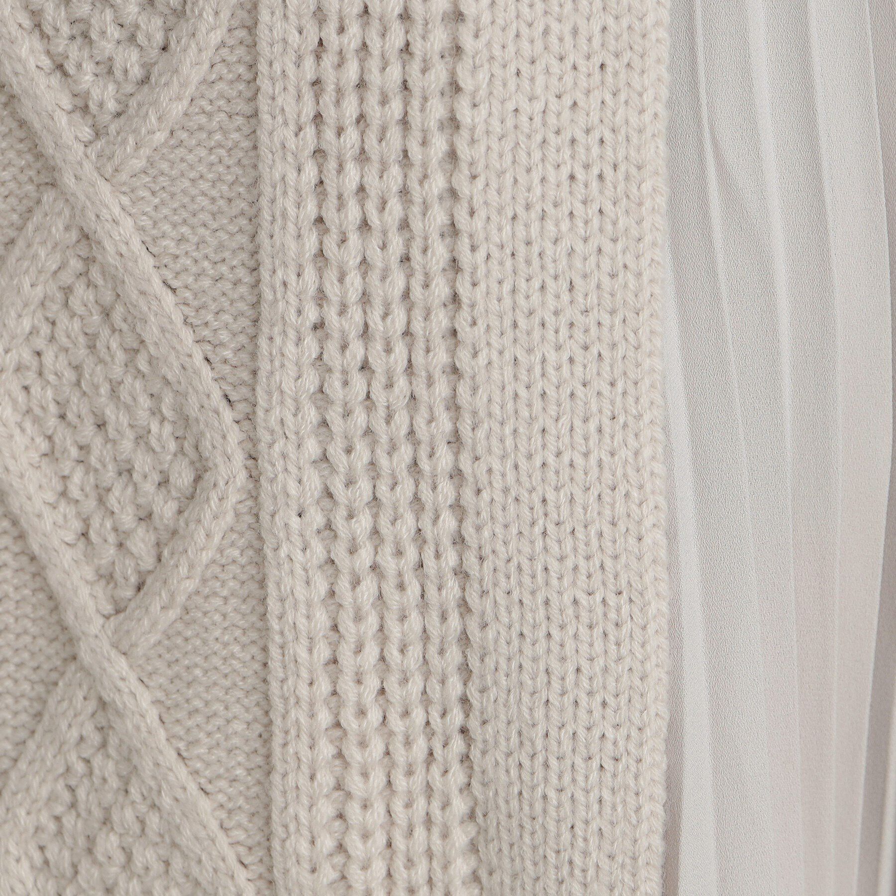 grove「ケーブルサイドプリーツニットワンピース」|ワンピース|