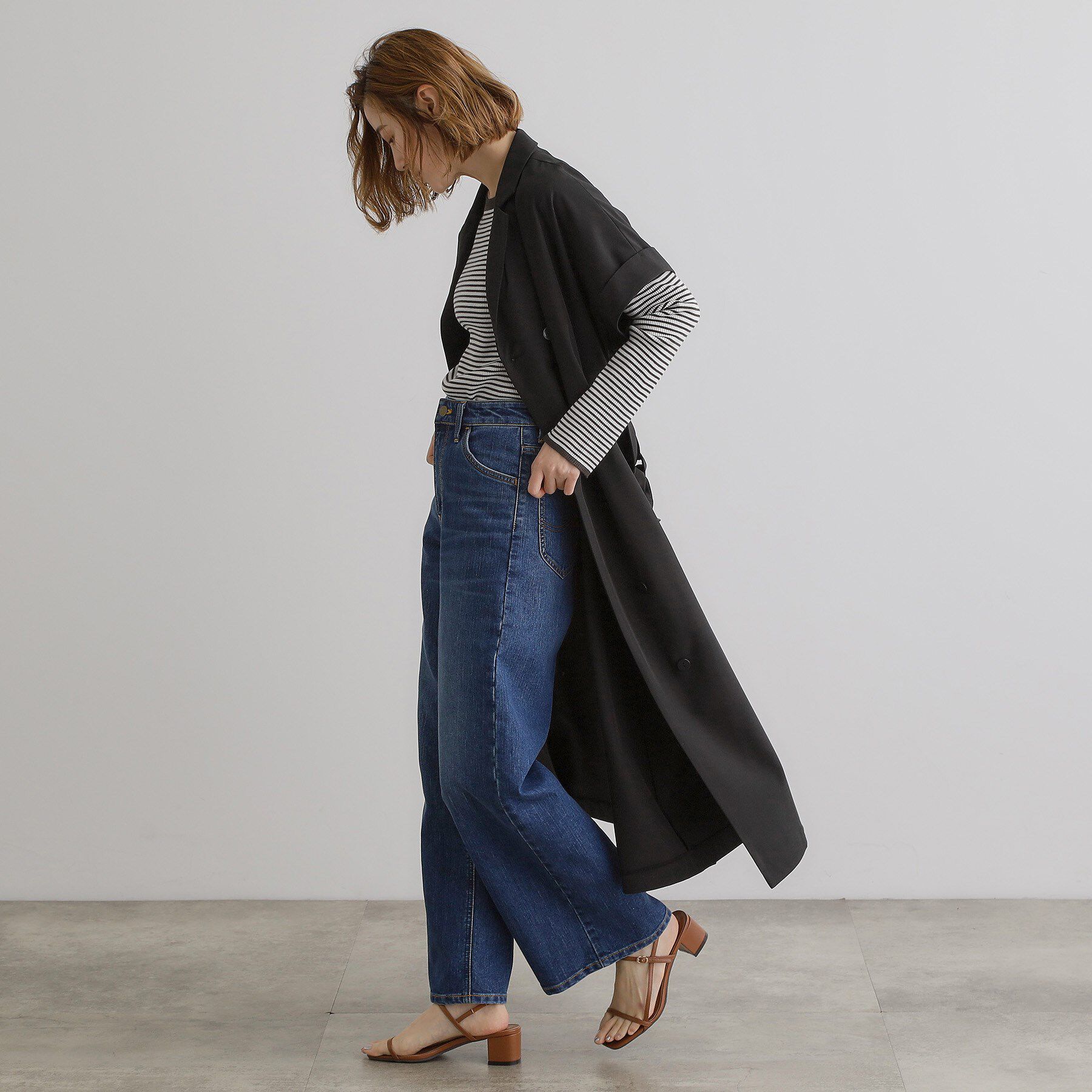 grove「【雑誌掲載】シーズレスで使えるトレンチライク2WAYワンピース」|ワンピース|