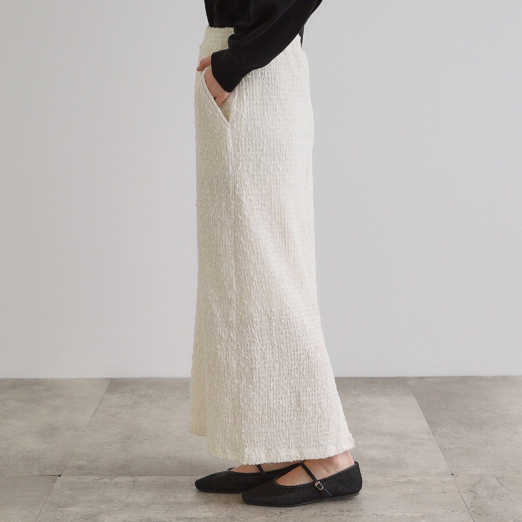 grove「シャーリングナロースカート」|スカート|