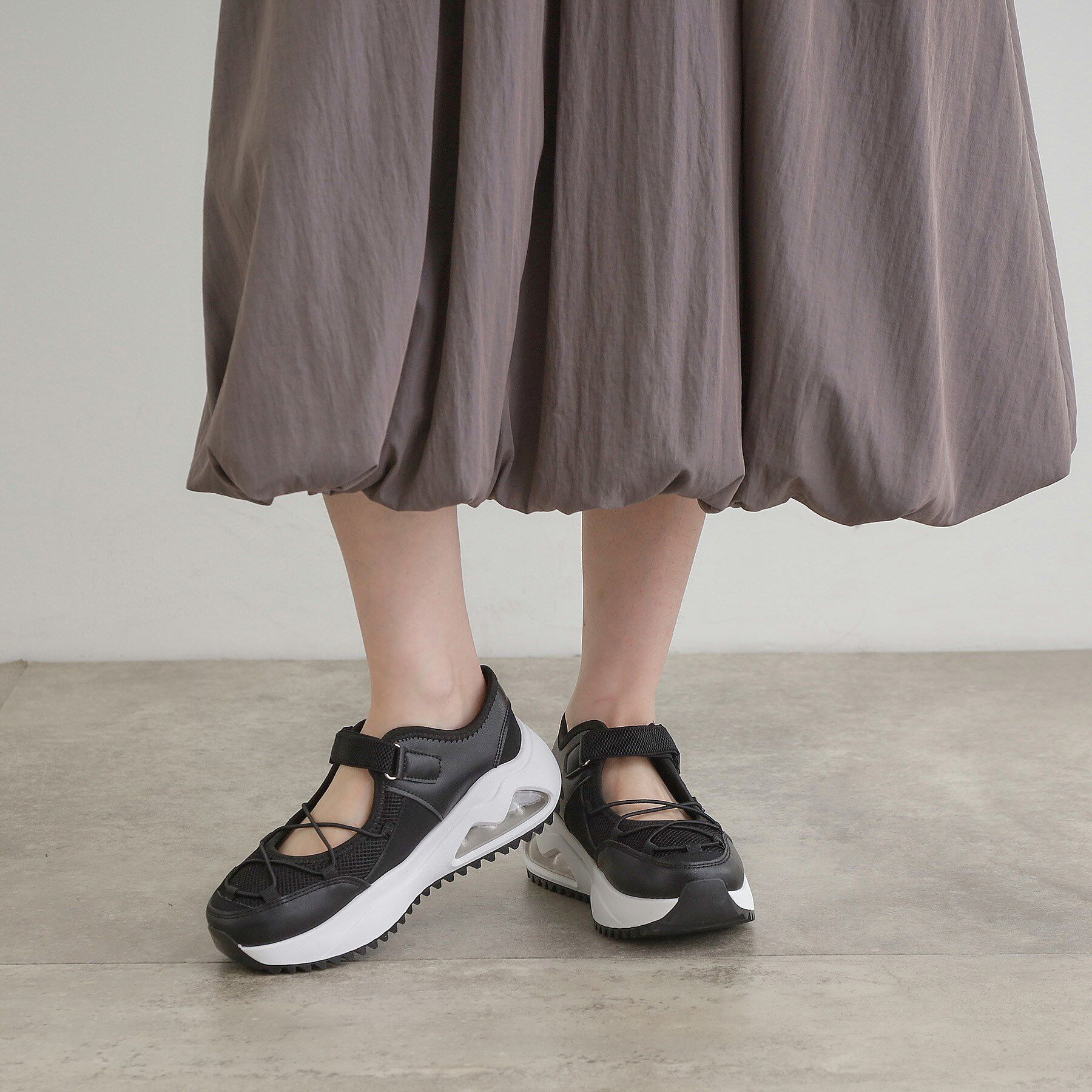 grove「メリージェーンレースアップ厚底スニーカー」|スニーカー|