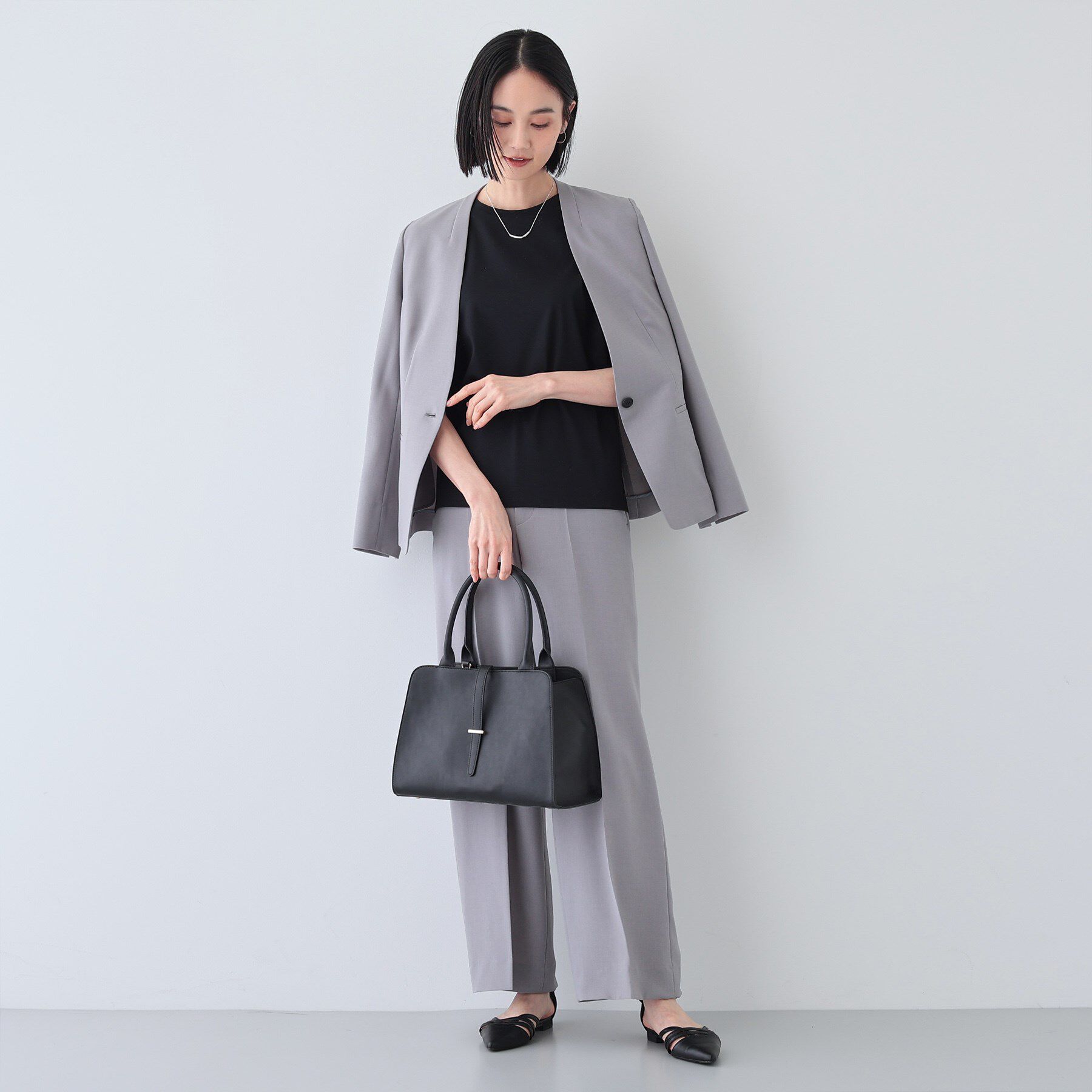 INDIVI「【洗える】きれいめノースリーブトップス」|Tシャツ・カットソー|