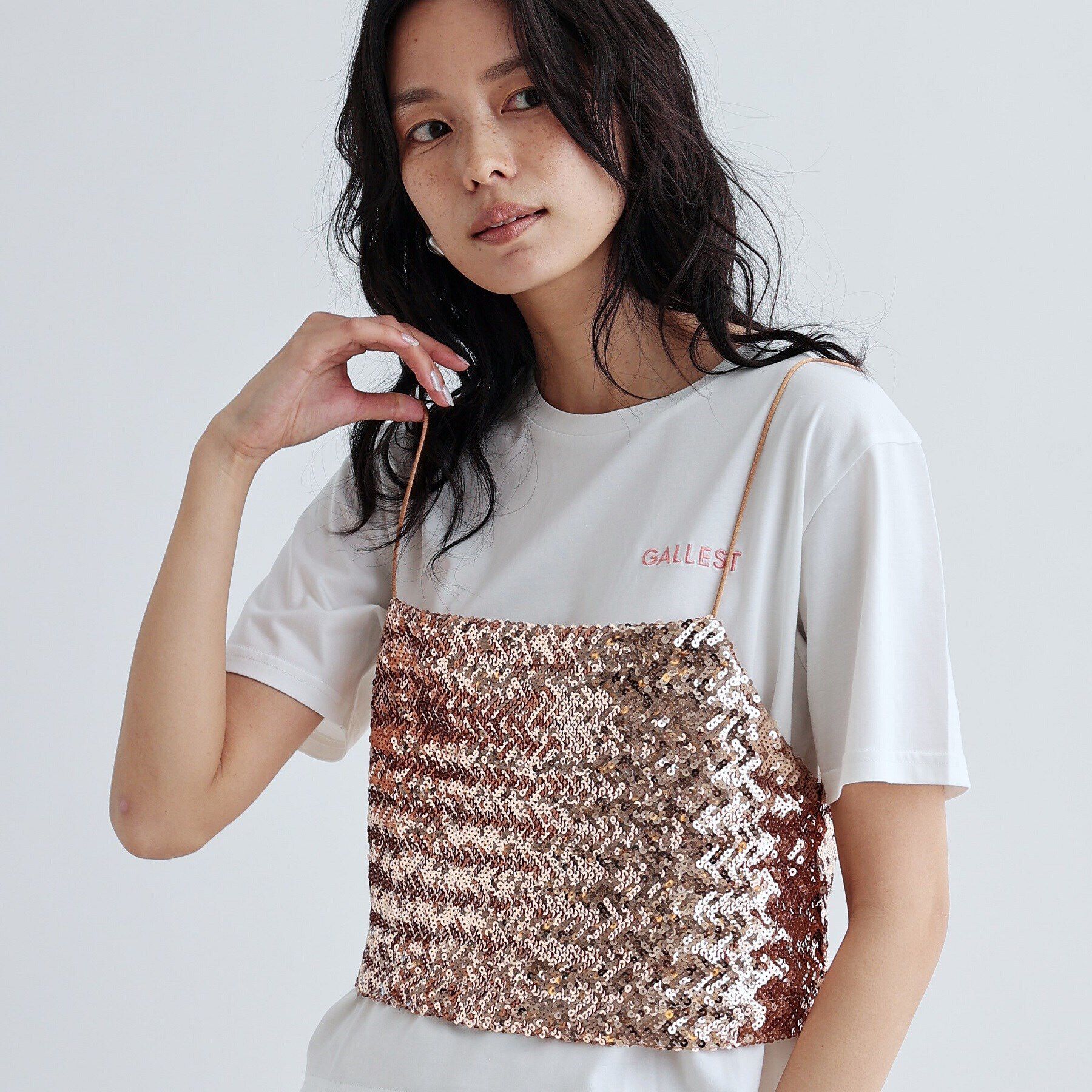 GALLEST「スパンコールビスチェ」|キャミソール|