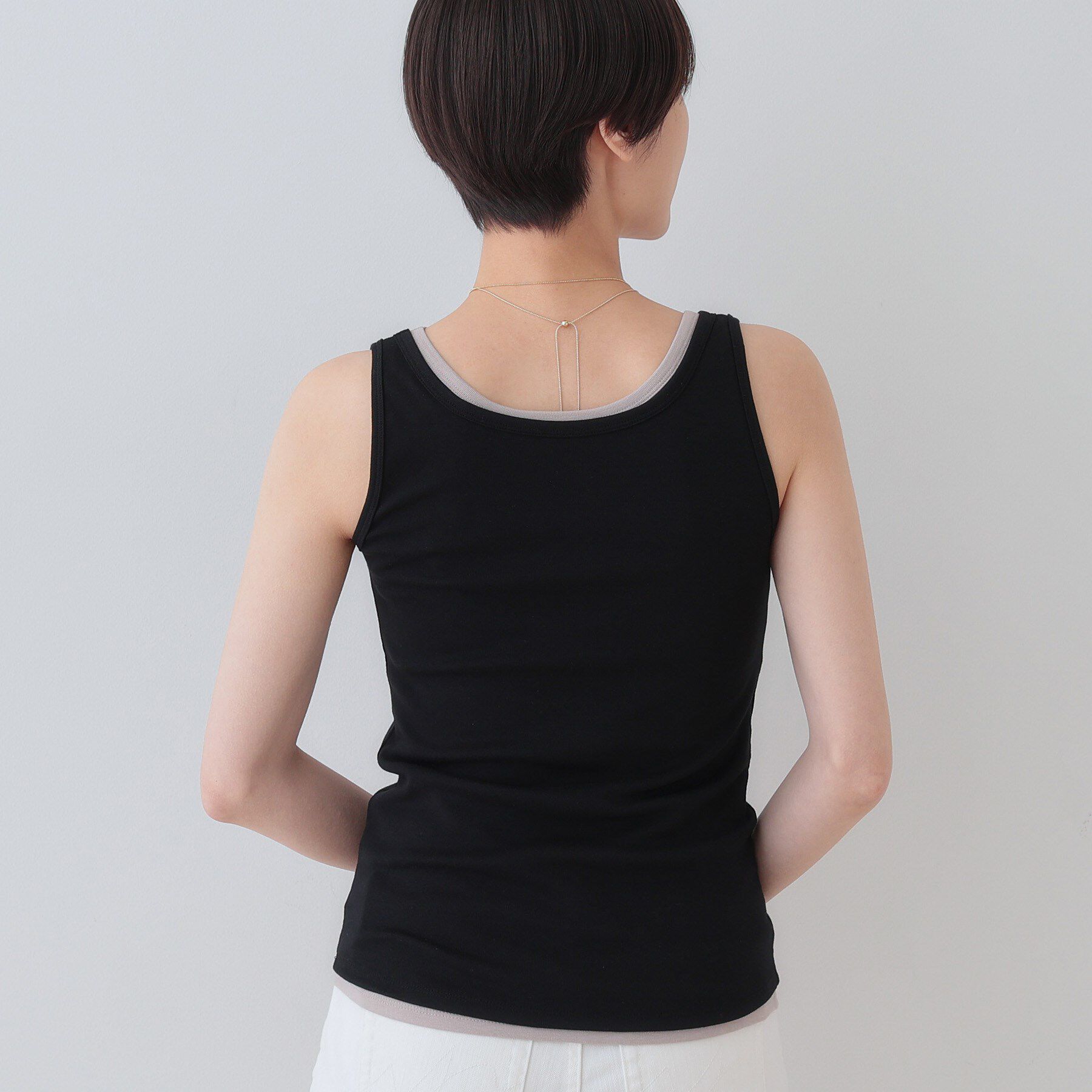 INDIVI「【洗える／前後2WAY】インナータンクトップ」|キャミソール|