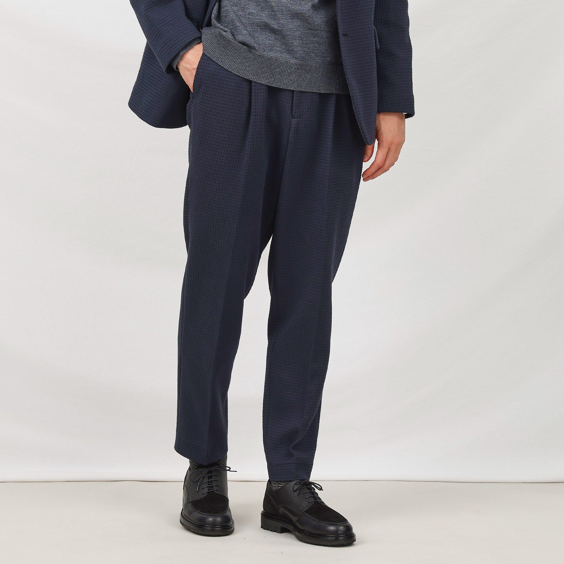 TAKEO KIKUCHI「【抗菌防臭】クロスウィーブ イージースラックス」|その他|ネイビー(093)