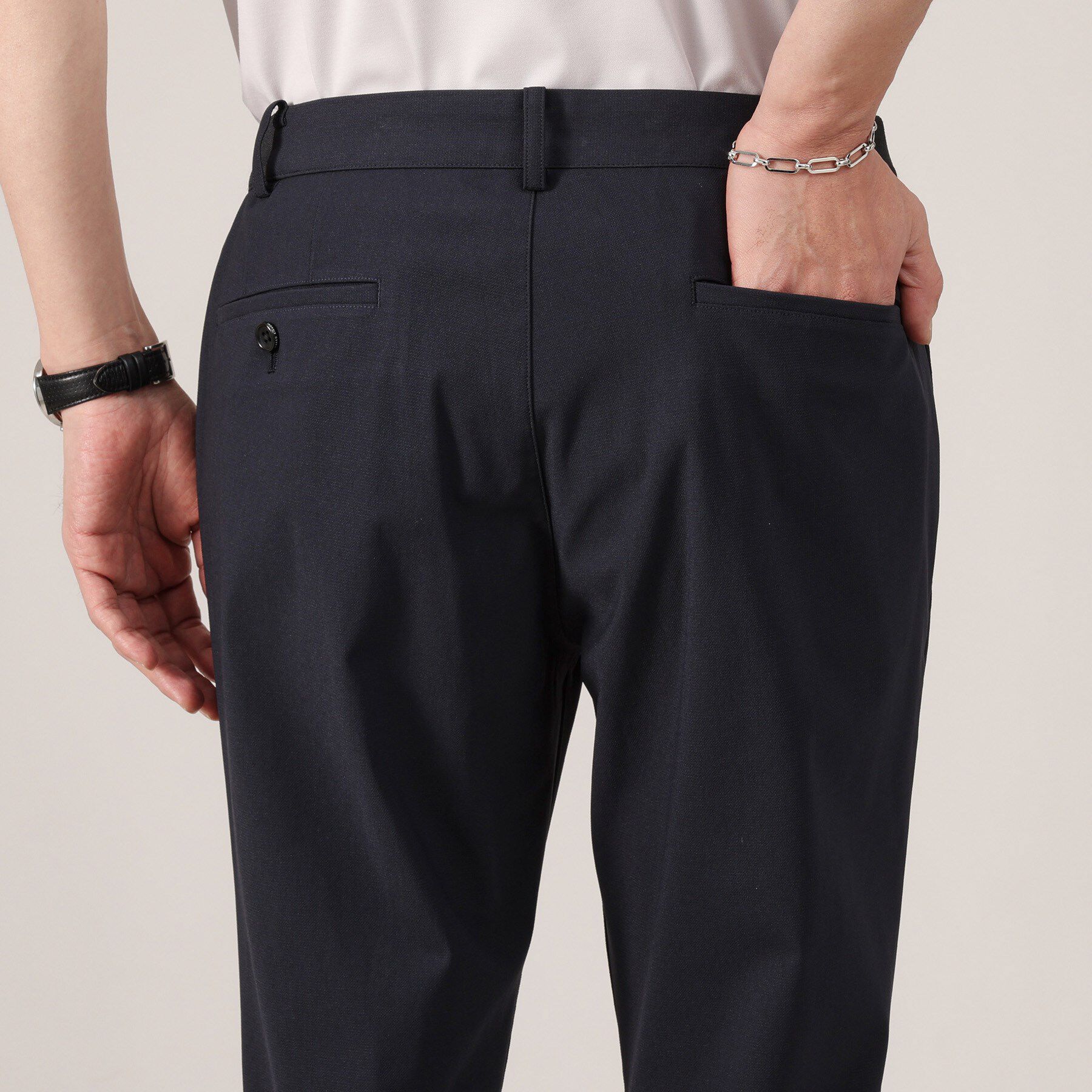 TAKEO KIKUCHI「サイドゴアウエスト ストレートパンツ」|その他|