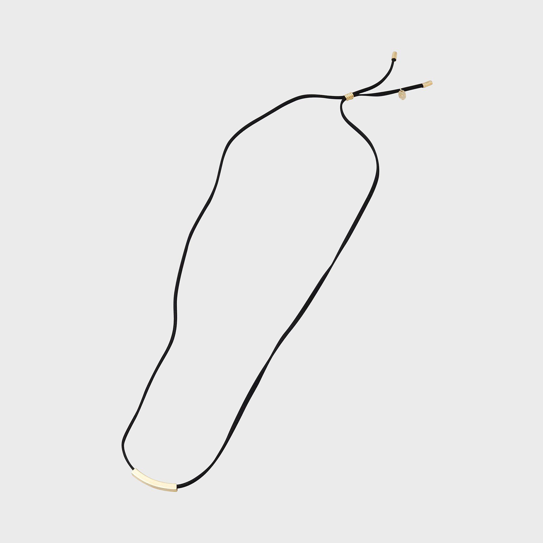 tk.TAKEO KIKUCHI「フェイクスエードコードチョーカー」|ネックレス|ゴールド(007)