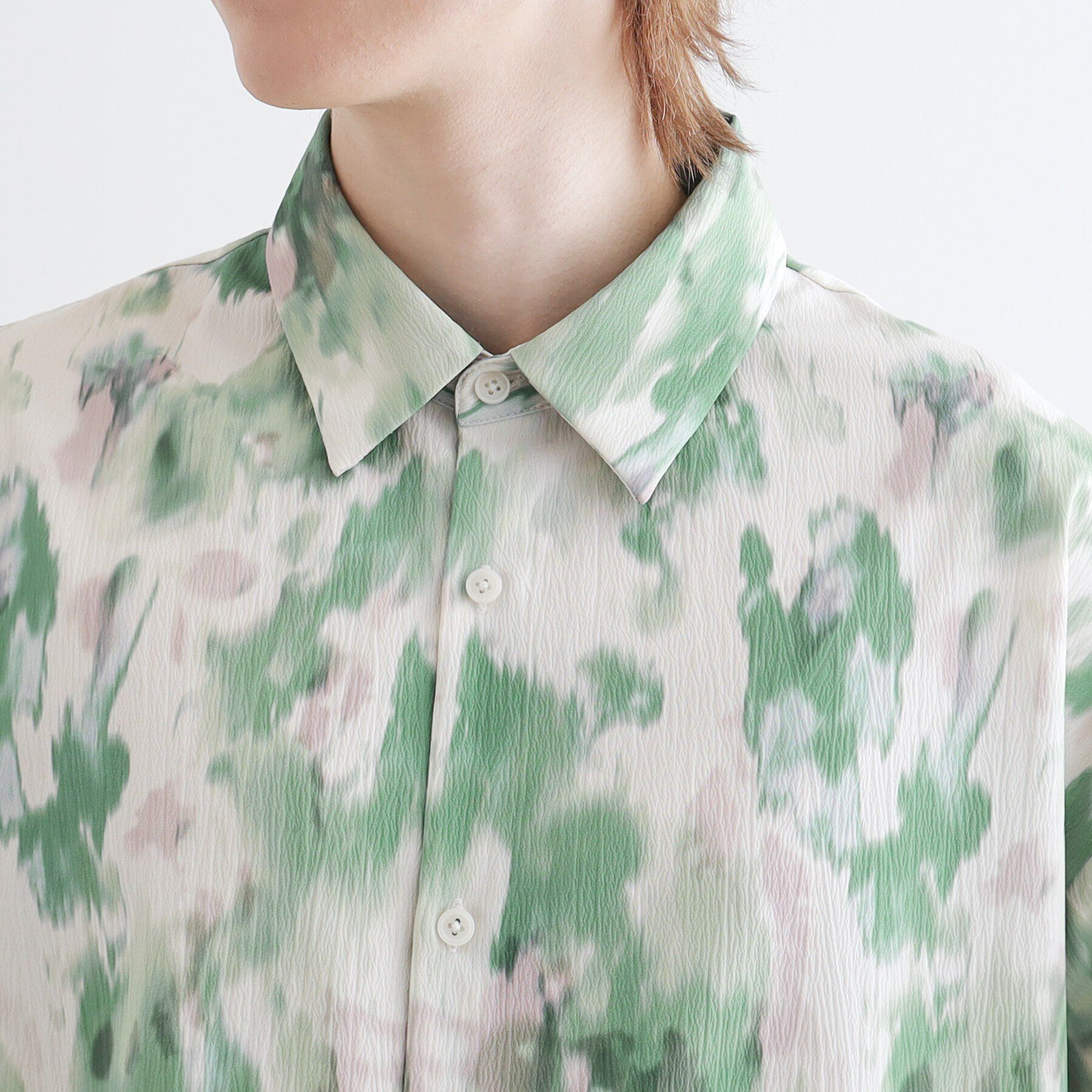 tk.TAKEO KIKUCHI「楊柳ブラープリントシャツ」|シャツ・ブラウス|