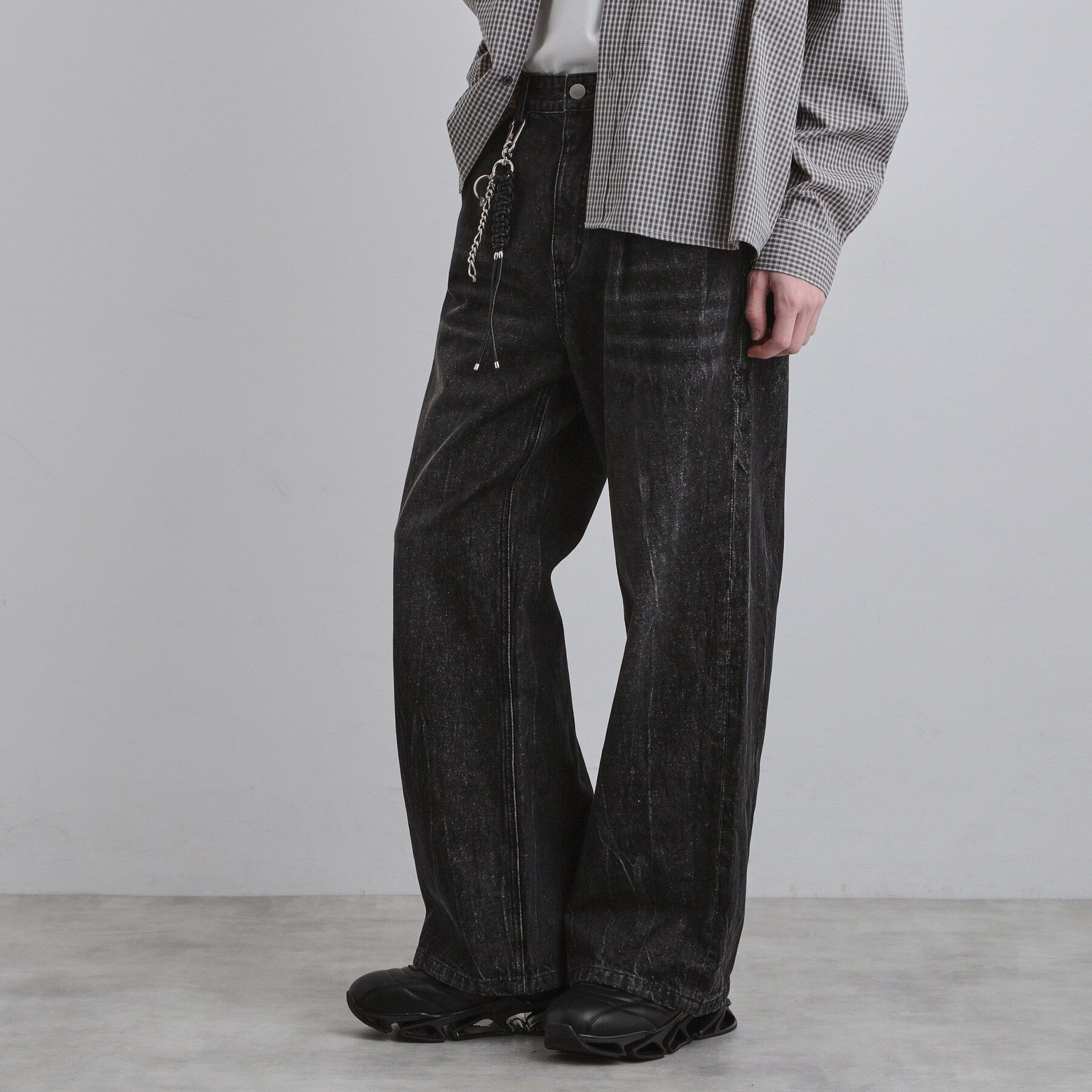 tk.TAKEO KIKUCHI「ワイドストレートレッグデニム」|デニム|