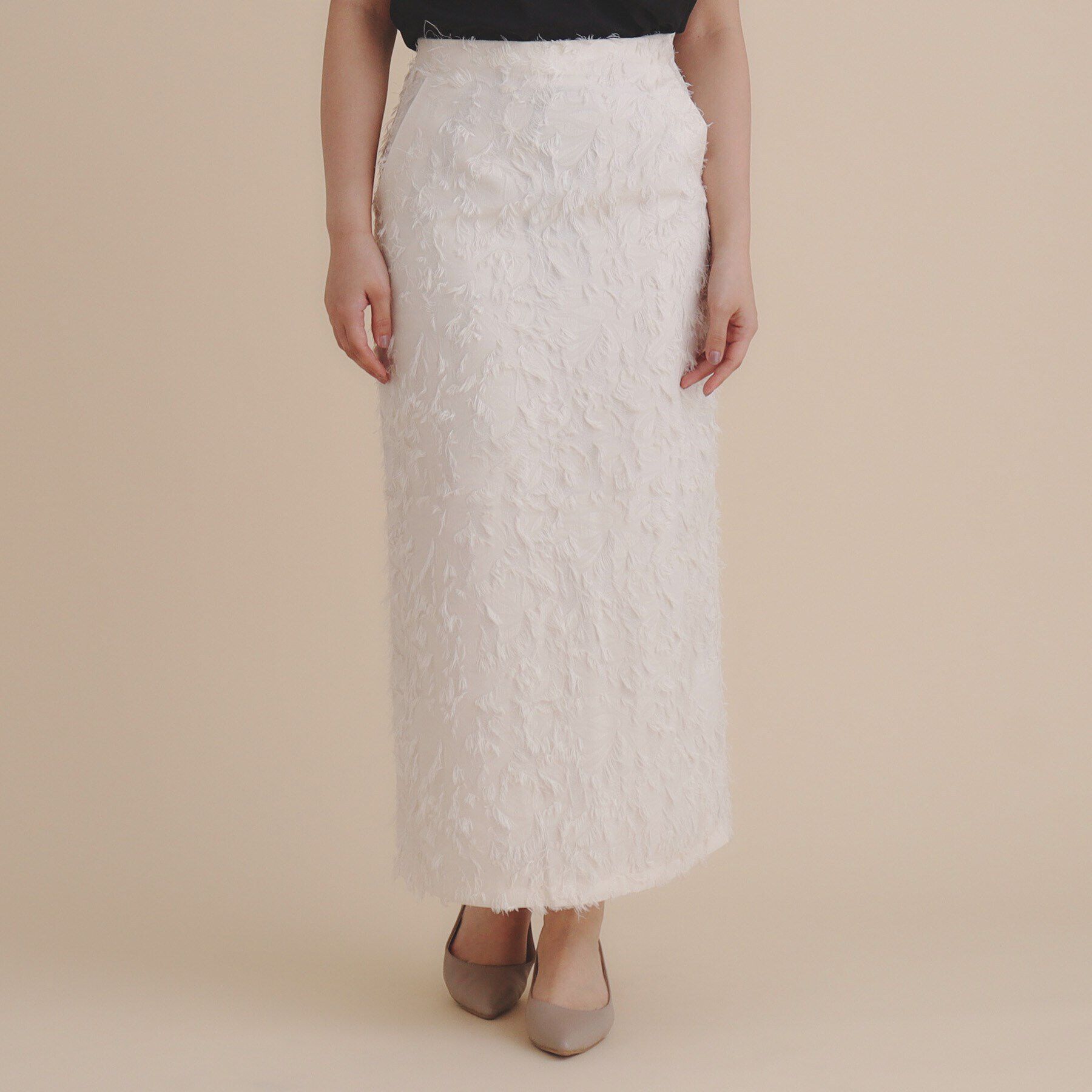 index「《美人百花掲載》カットジャカードタイトスカート/セットアップ対応【洗濯機洗い可】」|スカート|