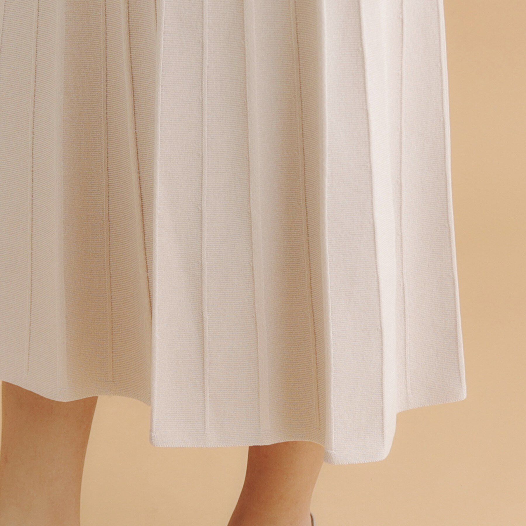 index「バイカラーフレアスカート/ニットアップ対応【洗濯機洗い可/抗ピル】」|スカート|