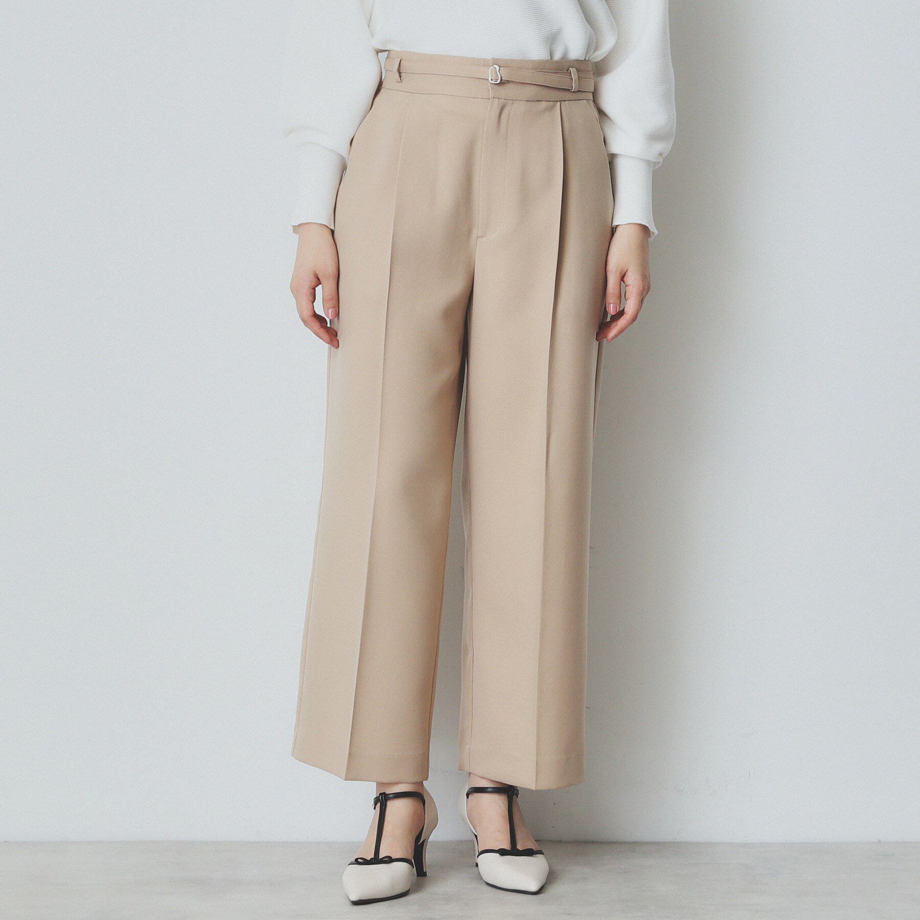 index「ソフトツイルタックワイドパンツ【洗濯機洗い可】」|その他|