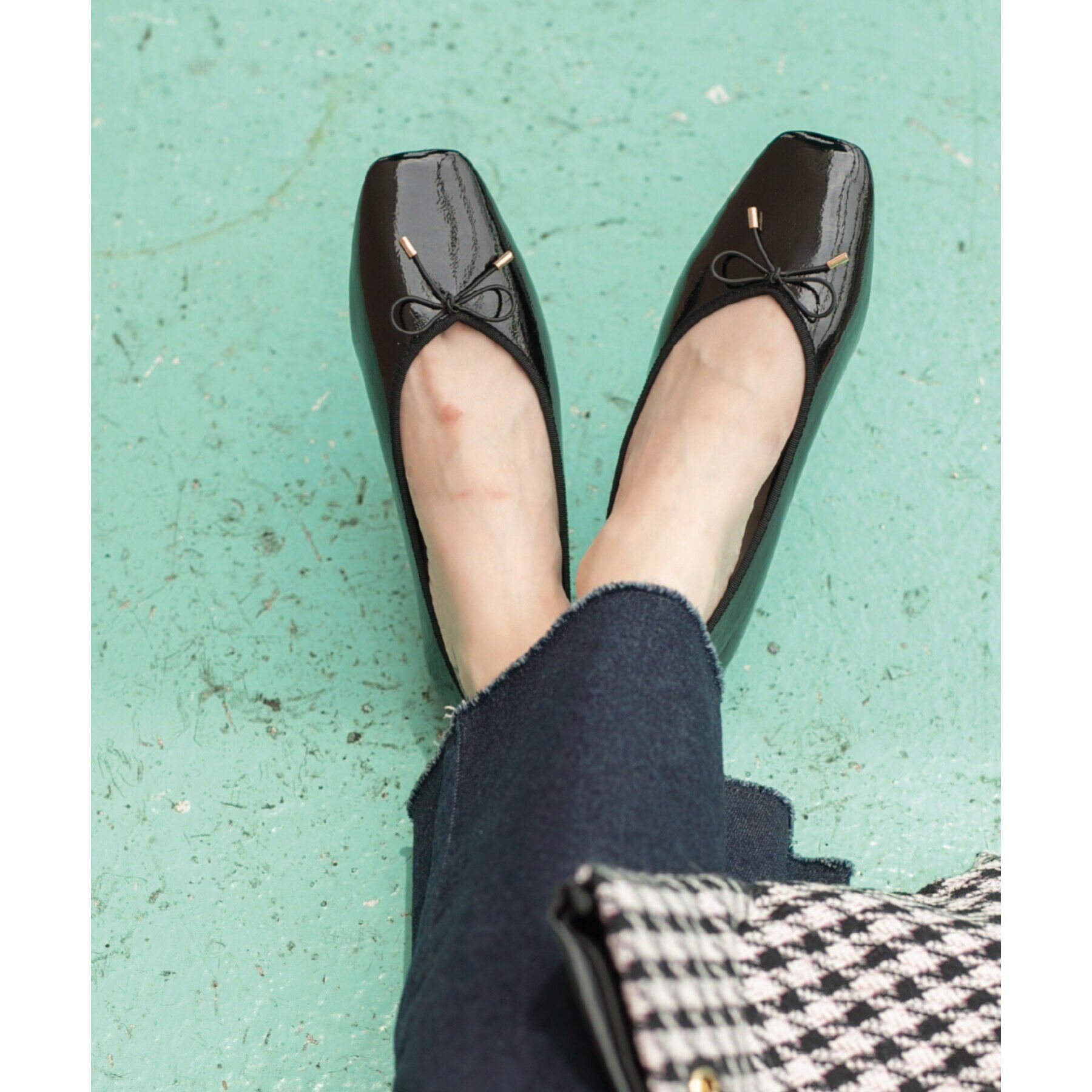 OPAQUE.CLIP「【定番】名品フラットバレエシューズ」|パンプス|ブラック(019)