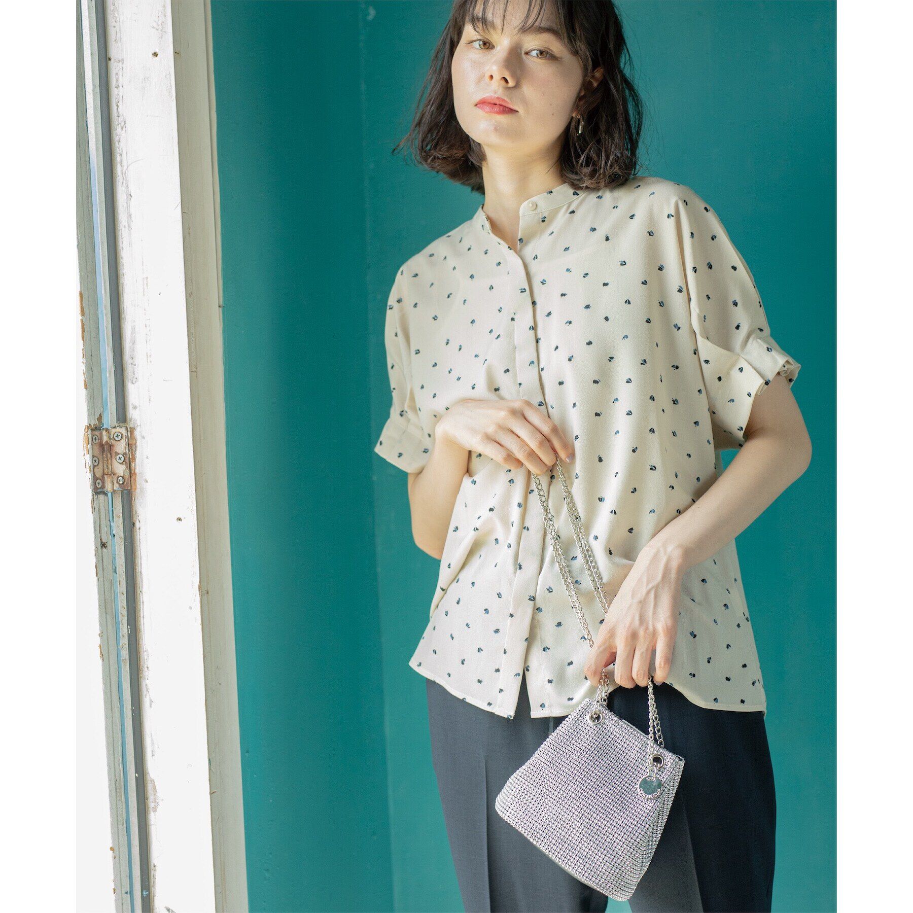 OPAQUE.CLIP「タックスリーブブラウス【洗濯機洗い可】」|シャツ・ブラウス|