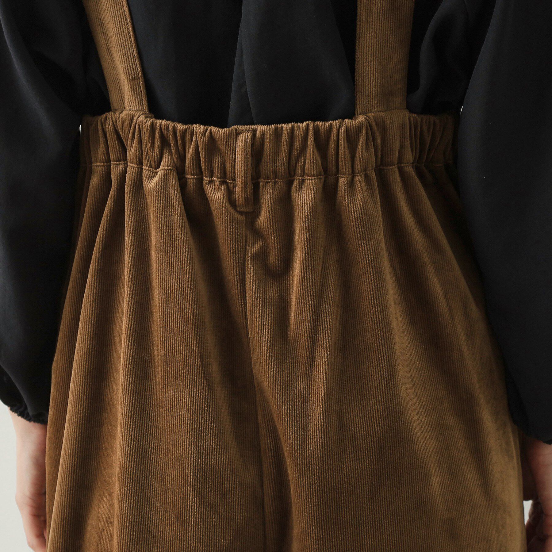 OPAQUE.CLIP「コーデュロイ ワイドサロペット【洗濯機洗い可】」|オールインワン|